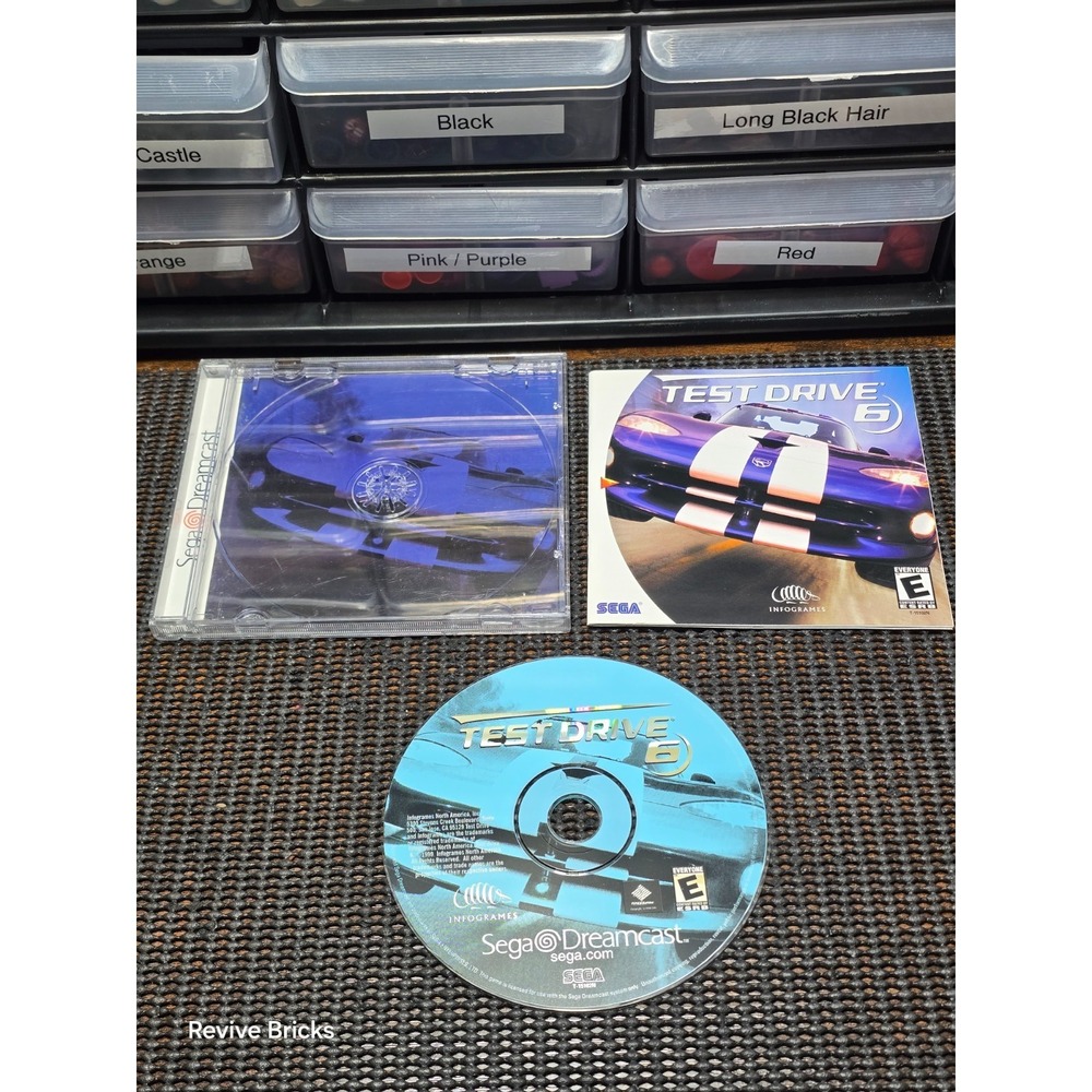 Test Drive 6 (Sega Dreamcast, 1999) CIB Complete Tested Working Great Condition‎